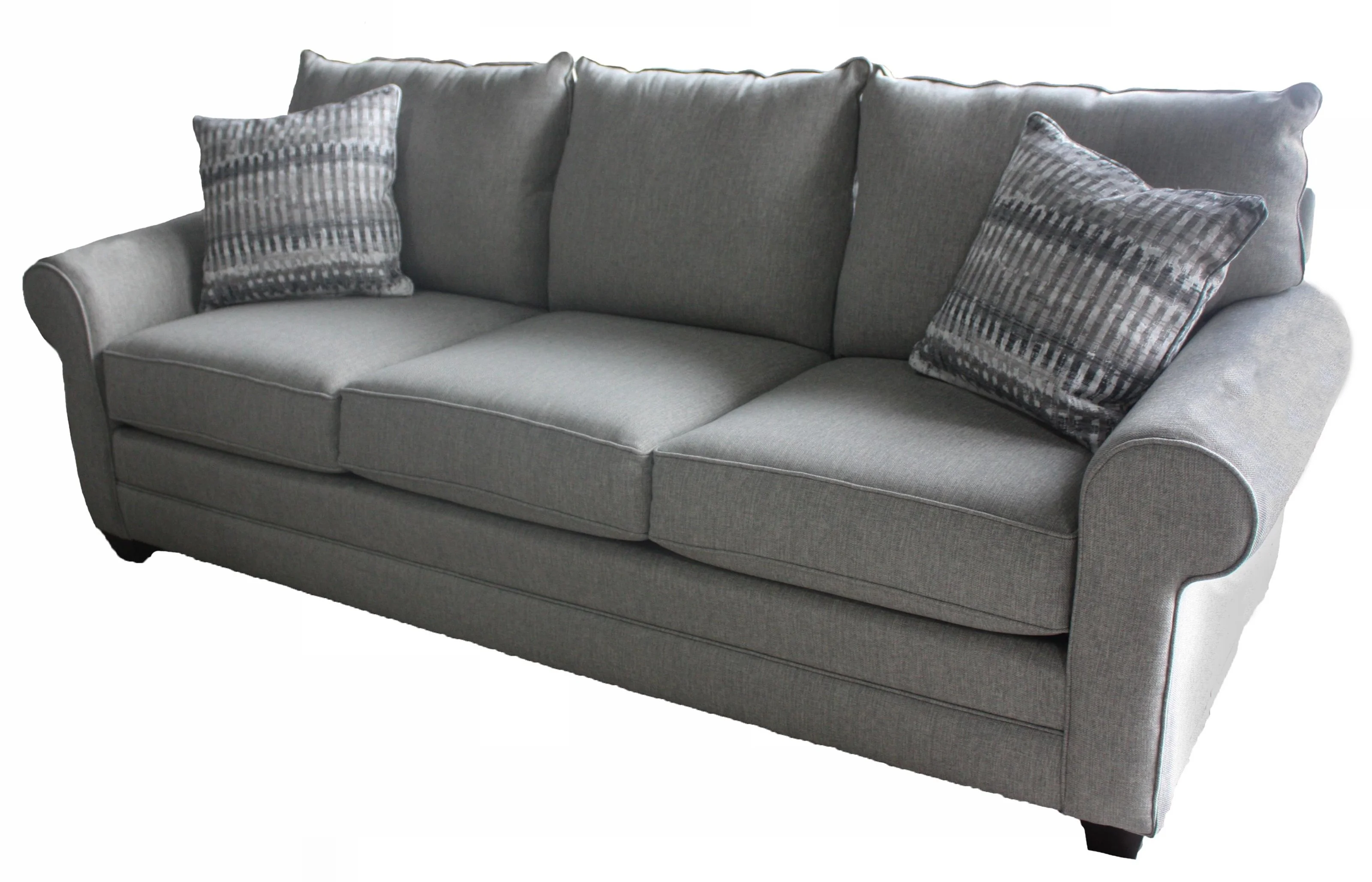 Bassett Alexander 271272FC Casual 3Cushion Sofa with Rolled Arms